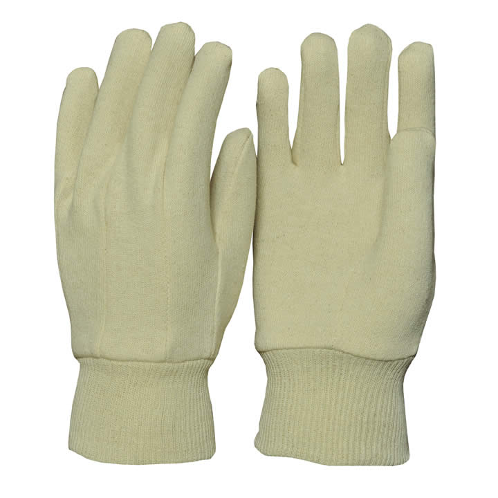 100% Cotton Grey Jersey with Knit Wrist Gloves style 2-Phalli Men & Women
