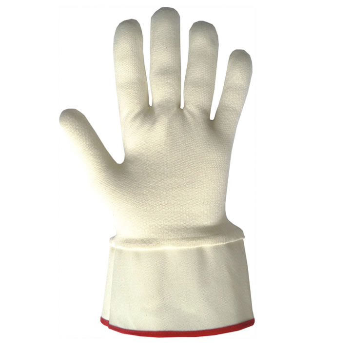 100% Cotton Interlock Grey Dipping Liner gloves with culf men & women 2 pc profile pattern
